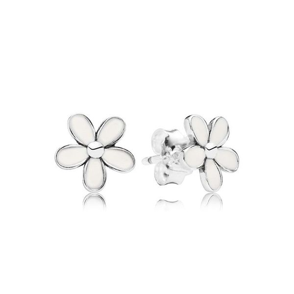 white enamel daisy stud earring original box set jewelry for pandora 925 sterling silver flowers earrings for women girls, Golden;silver
white enamel daisy stud earring original box set jewelry for pandora 925 sterling silver flowers earrings for women girls, Golden;silver