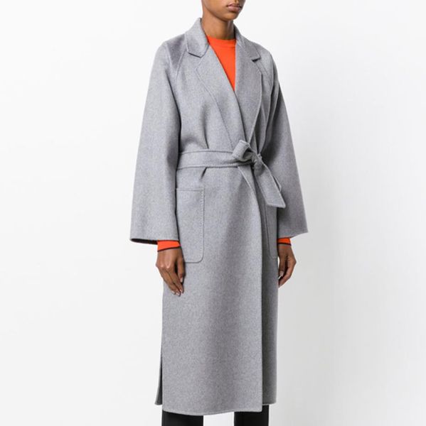 autumn winter long wool coat women fashion gray cashmere jacket womens belt woolen blend overcoat, Black
autumn winter long wool coat women fashion gray cashmere jacket womens belt woolen blend overcoat, Black
