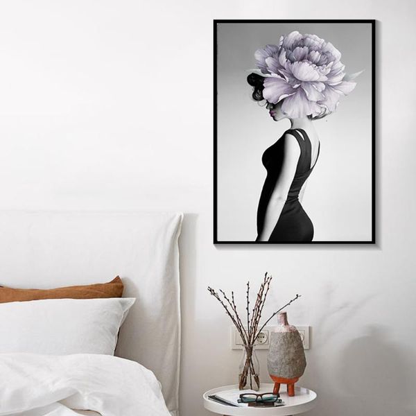purple flowers woman head painted home decor prints canvas painting wall art nordic modern poster modern for bedside background
purple flowers woman head painted home decor prints canvas painting wall art nordic modern poster modern for bedside background