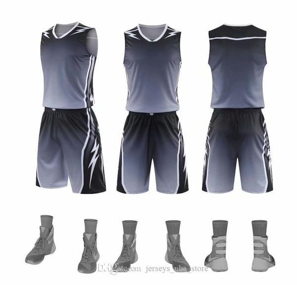 men blank double-sided basketball team uniforms kits sports clothes tracksuits personality customized basketball sets with shorts a29-2, Black;red
men blank double-sided basketball team uniforms kits sports clothes tracksuits personality customized basketball sets with shorts a29-2, Black;red