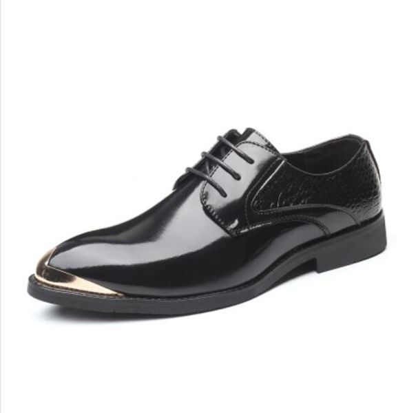 sell mens leather shoes big size 38-48 official shoes mens travel walk shoe casual comfort leather shoes for men, Black
