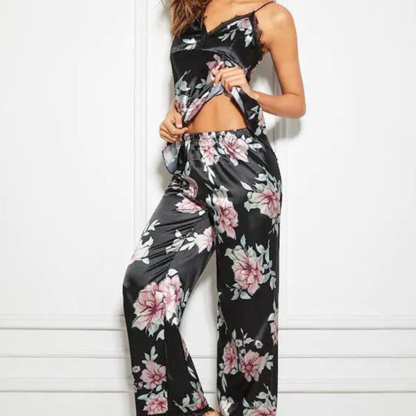 женский пижамный комплект sexy satin lace v-образным вырезом home two piece пижамы без рукавов симпатичные подтяжки топ и брюки комплект, Black;red
женский пижамный комплект sexy satin lace v-образным вырезом home two piece пижамы без рукавов симпатичные подтяжки топ и брюки комплект, Black;red