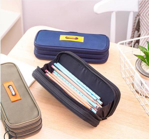 large capacity pen student simple multi-function stationery bag writing case waterproof and anti-pressure personality double/thr
large capacity pen student simple multi-function stationery bag writing case waterproof and anti-pressure personality double/thr