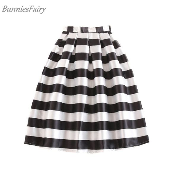 bunniesfairy 2019 summer new women black and white horizontal block stripe geometric print pleated midi skirt for office work, Black;gray
bunniesfairy 2019 summer new women black and white horizontal block stripe geometric print pleated midi skirt for office work, Black;gray