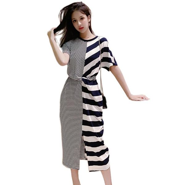 casual ladies short sleeve women dress summer daily gift crew neck asymmetrical striped pullover fashion dating waist strap, Black;gray
casual ladies short sleeve women dress summer daily gift crew neck asymmetrical striped pullover fashion dating waist strap, Black;gray