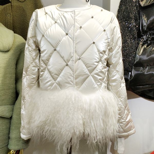 women parka winter coat women coat lamb hairl stitching cotton padded women's short diamond cotton jacket, Black
women parka winter coat women coat lamb hairl stitching cotton padded women's short diamond cotton jacket, Black