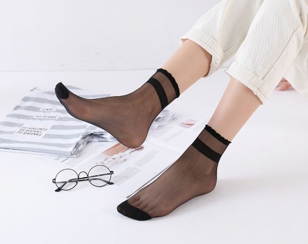 10 pairs women socks nylon elastic short ankle sheer silk short socks summer invisible sock, Black;white
10 pairs women socks nylon elastic short ankle sheer silk short socks summer invisible sock, Black;white