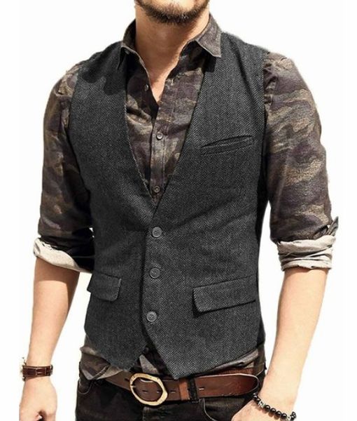 tpsaade men's suit vest v neck colorful wool herringbone tweed casual waistcoat formal business vest groomman for wedding, White;black
tpsaade men's suit vest v neck colorful wool herringbone tweed casual waistcoat formal business vest groomman for wedding, White;black