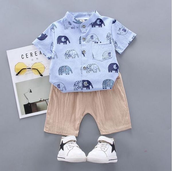 summer short-sleeved suit 0-4 years baby full print cartoon elephant shirt short sleeve shorts two kids suit, White
summer short-sleeved suit 0-4 years baby full print cartoon elephant shirt short sleeve shorts two kids suit, White