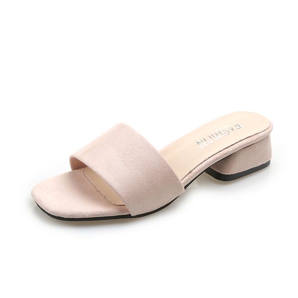 summer women slippers female solid color square med heels casual shoes woman mules flock peep toe elegant fashion ladies shoes, Black
summer women slippers female solid color square med heels casual shoes woman mules flock peep toe elegant fashion ladies shoes, Black