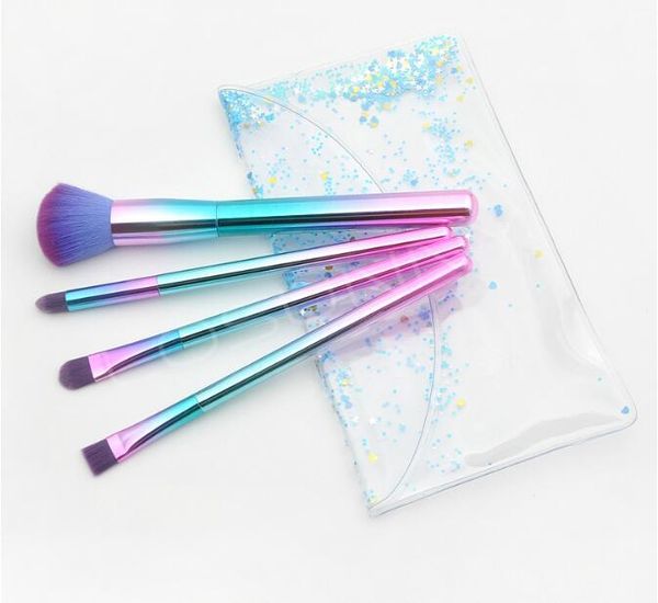 4pcs makeup brushes kit with transparent bag unicorn colorful shimmer sparkles acrylic handle makeup soft brush for foundation power
4pcs makeup brushes kit with transparent bag unicorn colorful shimmer sparkles acrylic handle makeup soft brush for foundation power