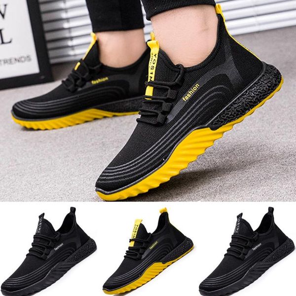 fashion men sports shoes mesh breathable casual sneakers students running shoes, Black
fashion men sports shoes mesh breathable casual sneakers students running shoes, Black