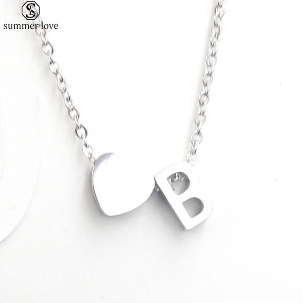 new stainless steel necklace 26 intial letter alphabet heart pendant necklace a-z alphabet for women girls valentine's day gift-z, Silver
new stainless steel necklace 26 intial letter alphabet heart pendant necklace a-z alphabet for women girls valentine's day gift-z, Silver