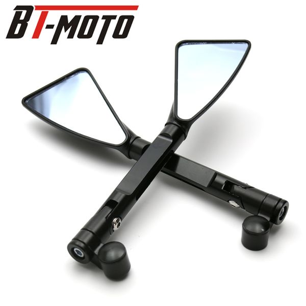 1 pair motorcycle rearview mirror black triangle demon blade style cnc machined billet aluminum 0mm mounting tool bolts
1 pair motorcycle rearview mirror black triangle demon blade style cnc machined billet aluminum 0mm mounting tool bolts