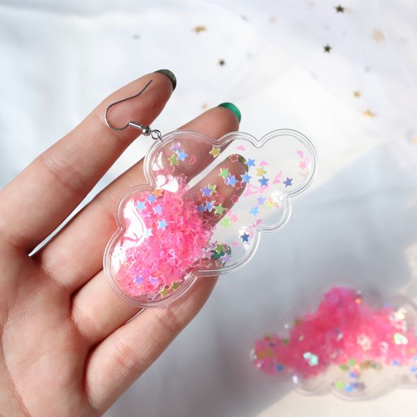 cute cartoon clouds acrylic dangle drop earrings romantic harajuku pink color star earrings for woman girl sweet party jewelry, Silver
cute cartoon clouds acrylic dangle drop earrings romantic harajuku pink color star earrings for woman girl sweet party jewelry, Silver