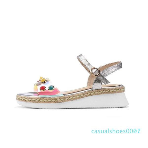 krazing pot summer new genuine leather peep toe high heels straw wedges korean street beauty lady buckle strap sandals women l58 c27, Black
krazing pot summer new genuine leather peep toe high heels straw wedges korean street beauty lady buckle strap sandals women l58 c27, Black