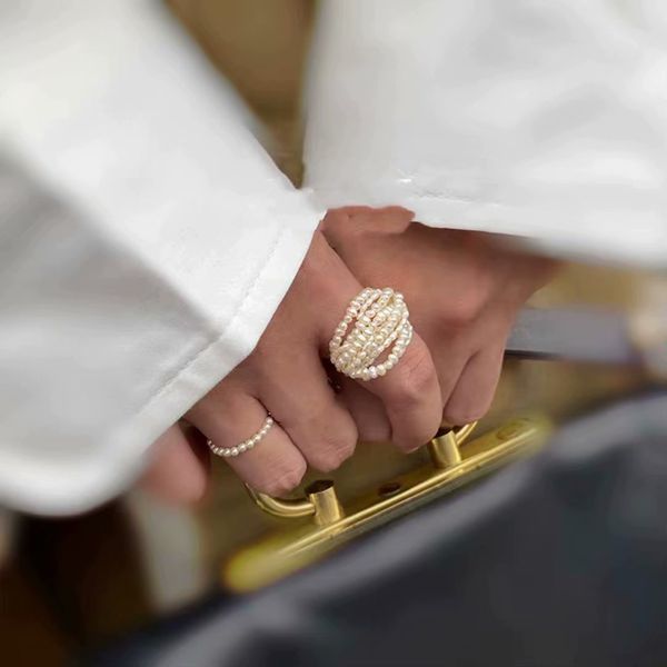 handmade cotton woven multilayer natural pearl rings for women, Slivery;golden
handmade cotton woven multilayer natural pearl rings for women, Slivery;golden