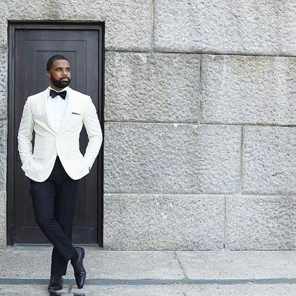 white groom tuxedo shawl lapel men suits for wedding two piece(jacket+pants)costume homme mariage slim fit terno masculino trajes de hombre, Black;gray
white groom tuxedo shawl lapel men suits for wedding two piece(jacket+pants)costume homme mariage slim fit terno masculino trajes de hombre, Black;gray