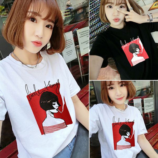 fashion ladies t-shirt t harajuku short tees print casual tshirt sleeve & fashion cotton couple woman shirt aesthetics half-sleeve nxrl, Black
fashion ladies t-shirt t harajuku short tees print casual tshirt sleeve & fashion cotton couple woman shirt aesthetics half-sleeve nxrl, Black