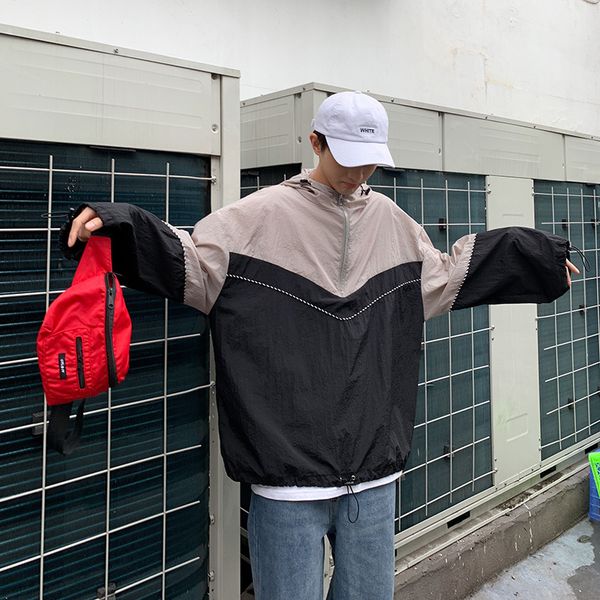 2019 new spring and summer fashion korean version of the campus wind trend couple long-sleeved loose sunscreen jacket hip hop, Black;brown
2019 new spring and summer fashion korean version of the campus wind trend couple long-sleeved loose sunscreen jacket hip hop, Black;brown