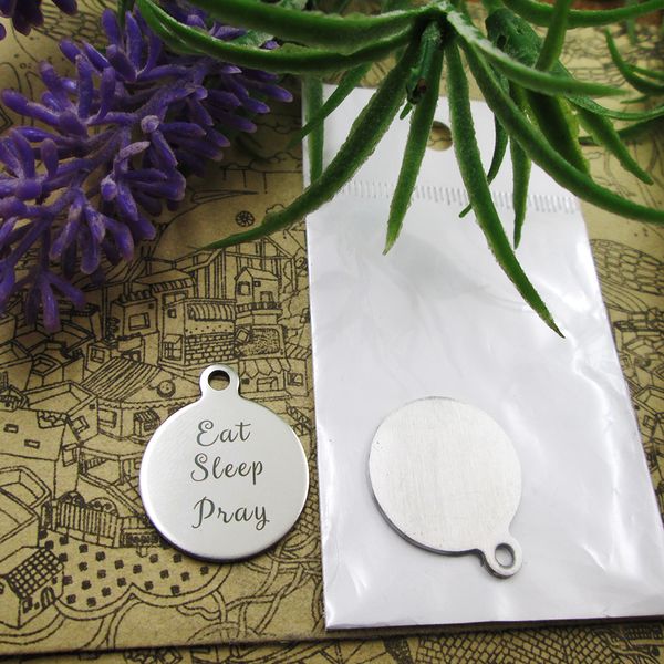 40pcs--"eat sleep pray"stainless steel charms more style for choosing diy charms pendants for necklace, Bronze;silver
40pcs--"eat sleep pray"stainless steel charms more style for choosing diy charms pendants for necklace, Bronze;silver
