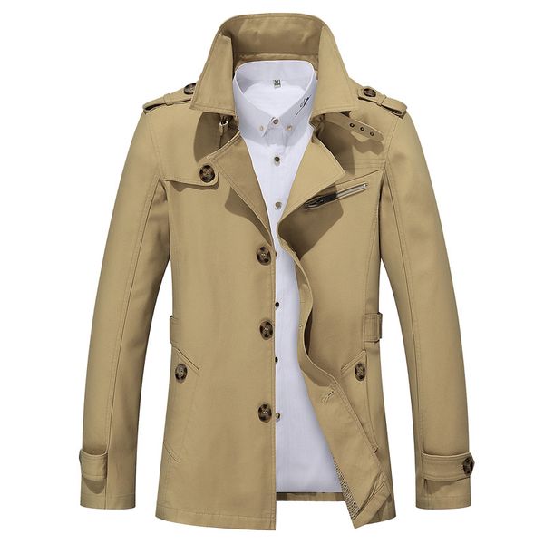 windbreaker outfit overcoat long coat fashion men trench coat turn down collar cotton solid color single breasted masculina, Black;brown
windbreaker outfit overcoat long coat fashion men trench coat turn down collar cotton solid color single breasted masculina, Black;brown