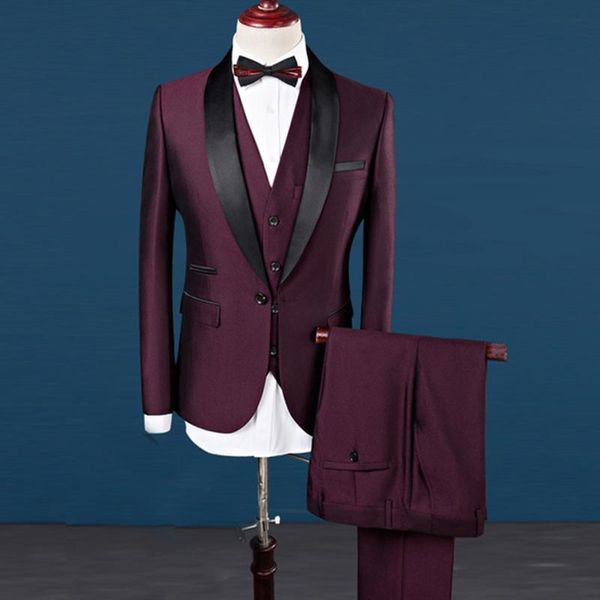 burgundy groom tuxedos black lapel groomsman wedding 3 piece suit popular men business prom party jacket blazer(jacket+pants+tie+vest) 2265, Black;gray
burgundy groom tuxedos black lapel groomsman wedding 3 piece suit popular men business prom party jacket blazer(jacket+pants+tie+vest) 2265, Black;gray