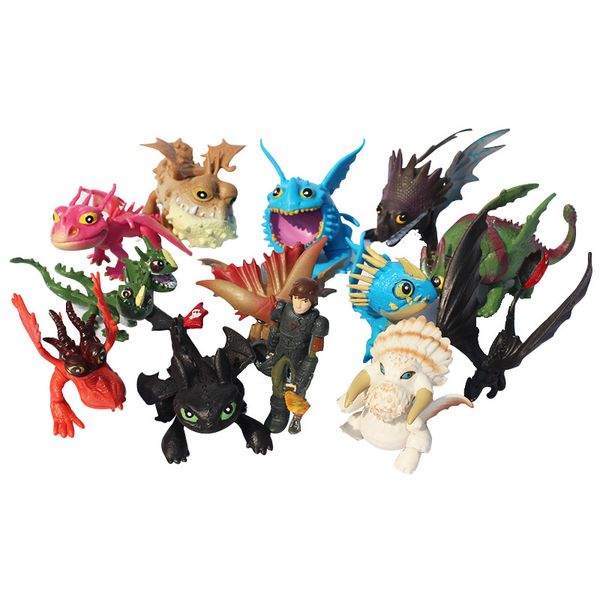 13pcs/lot how to train your dragon 2 pvc figure toys hiccup toothless skull gronckle deadly nadder night dragon figures fury t200106
13pcs/lot how to train your dragon 2 pvc figure toys hiccup toothless skull gronckle deadly nadder night dragon figures fury t200106