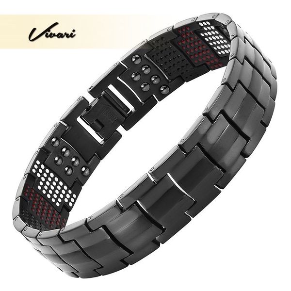 vivari magnetic black titanium bracelet men bangle 4in1 -ve ions germanium far infra red fashion charm bracelets jewelry wrist, Golden;silver
vivari magnetic black titanium bracelet men bangle 4in1 -ve ions germanium far infra red fashion charm bracelets jewelry wrist, Golden;silver