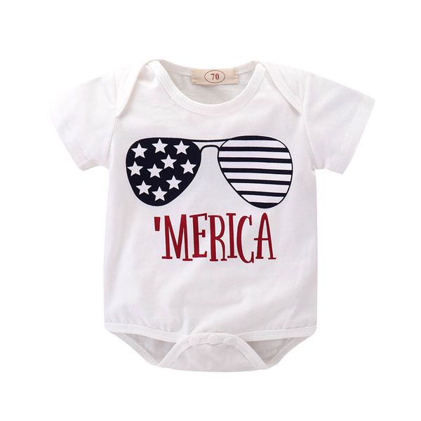 summer baby triangle romper american flag independence national day usa 4th black white big glasses stars striped letters printed romper, Blue
summer baby triangle romper american flag independence national day usa 4th black white big glasses stars striped letters printed romper, Blue