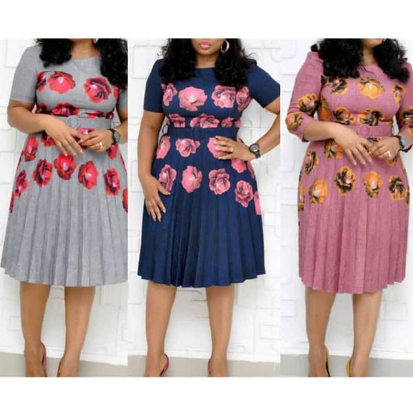 casual women bodycon dress floral print solid pleated o neck three quarter sleeve high waist sashes zipper office lady robes, Black;gray
casual women bodycon dress floral print solid pleated o neck three quarter sleeve high waist sashes zipper office lady robes, Black;gray