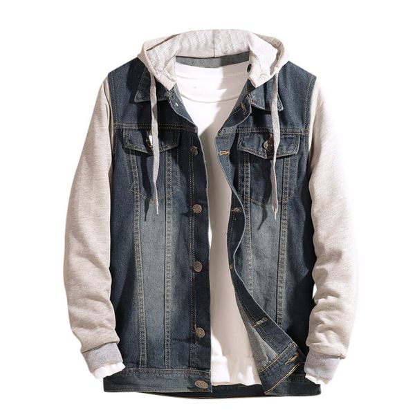 jaycosin men's coats plus size fashion autumn patchwork men demin jean jackets pockets casual hoodies button men coats outwear, Black;brown
jaycosin men's coats plus size fashion autumn patchwork men demin jean jackets pockets casual hoodies button men coats outwear, Black;brown