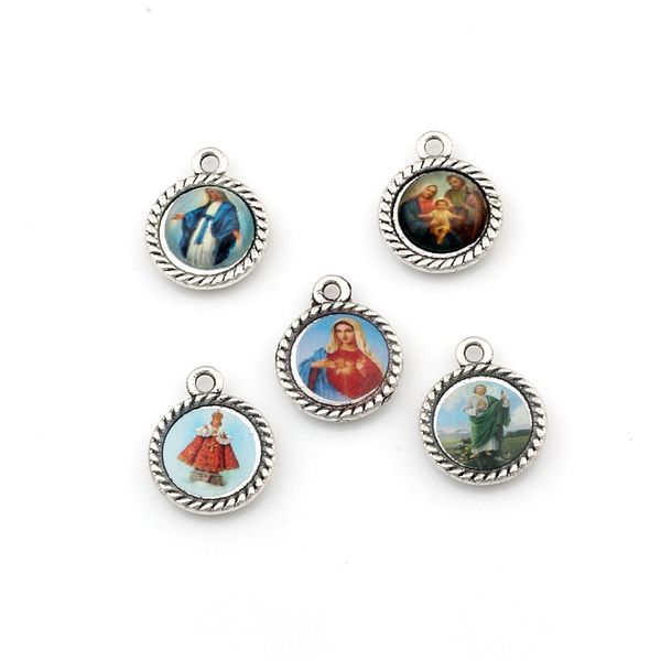 single side round jesus christ icon alloy charms pendants 150pcs/lot fashion religion jewelry diy fit bracelet necklace 12.5x15.5mm a-575, Bronze;silver
single side round jesus christ icon alloy charms pendants 150pcs/lot fashion religion jewelry diy fit bracelet necklace 12.5x15.5mm a-575, Bronze;silver