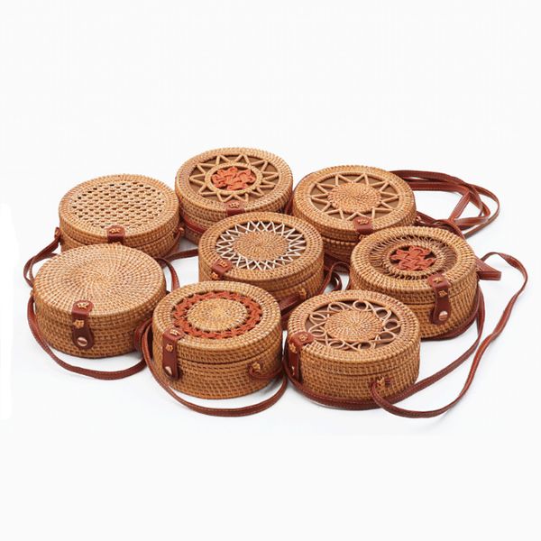 round straw bags purse 8 styles new fashion summer rattan bag handmade woven beach circle bohemia handbags shoulder bag jy333
round straw bags purse 8 styles new fashion summer rattan bag handmade woven beach circle bohemia handbags shoulder bag jy333
