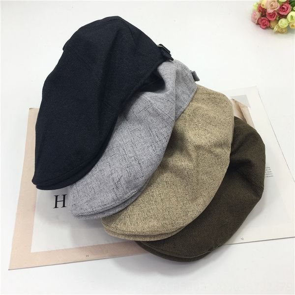 solid color cap linen forward hat hat beret middle-aged autumn beret casual british open cap, Blue;gray
solid color cap linen forward hat hat beret middle-aged autumn beret casual british open cap, Blue;gray
