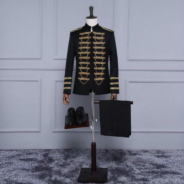 nightclub dj performance clothing european collar men's suit personality jacket nightclub dj performance clothing, Gray
nightclub dj performance clothing european collar men's suit personality jacket nightclub dj performance clothing, Gray
