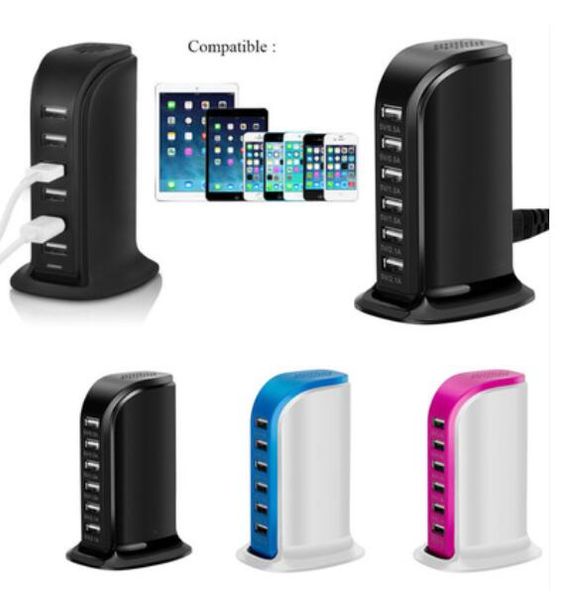 30w universal 6 usb multi ports travel charger hub charging station deskcharger power adapter for iphone samsung huawei with retail box
30w universal 6 usb multi ports travel charger hub charging station deskcharger power adapter for iphone samsung huawei with retail box