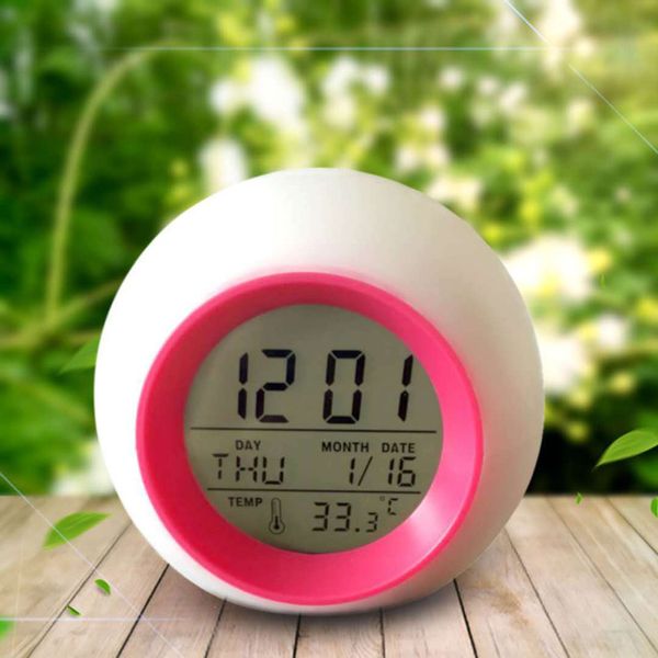 creative 7 colorful backlight round study children calendar alarm clock ball multifunction clock snooze table
creative 7 colorful backlight round study children calendar alarm clock ball multifunction clock snooze table