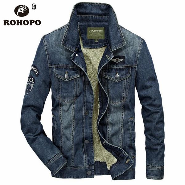 cashmere fleece liner denim winter jeans jacket keep warm russian male field casual sportswear coats retro blue streetwear man, Black;brown
cashmere fleece liner denim winter jeans jacket keep warm russian male field casual sportswear coats retro blue streetwear man, Black;brown