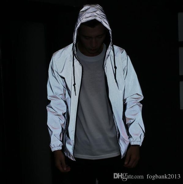 men jacket casual hiphop windbreaker 3m reflective jacket men sport coat hooded fluorescent clothing, Black;brown
men jacket casual hiphop windbreaker 3m reflective jacket men sport coat hooded fluorescent clothing, Black;brown