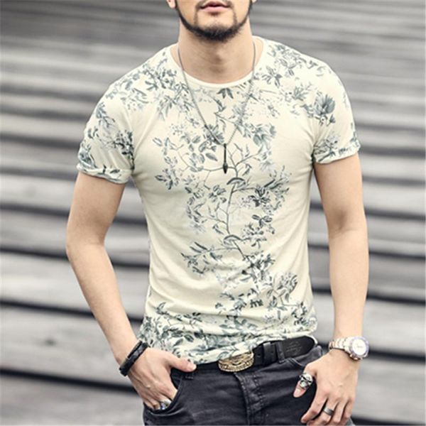 men summer vintage short sleeve o-neck printed floral t-shirt men brand cotton t-shirts men fashion men's clothing newest, White;black
men summer vintage short sleeve o-neck printed floral t-shirt men brand cotton t-shirts men fashion men's clothing newest, White;black