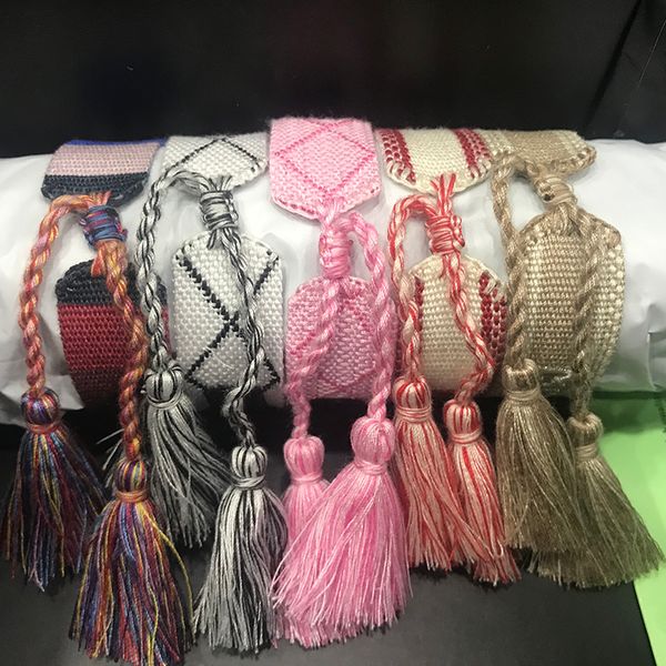 wholesal vintage jewelry women love bracelets mbroidery bracelet ladies multicolor letter rope charm bracelets ladies jewelry women with box, Black
wholesal vintage jewelry women love bracelets mbroidery bracelet ladies multicolor letter rope charm bracelets ladies jewelry women with box, Black