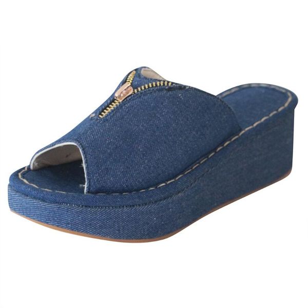 sagace 2020 slippers women outdoor slippers womens peep toe thick bottom denim flats wedge female beach shoes sandals, Black
sagace 2020 slippers women outdoor slippers womens peep toe thick bottom denim flats wedge female beach shoes sandals, Black