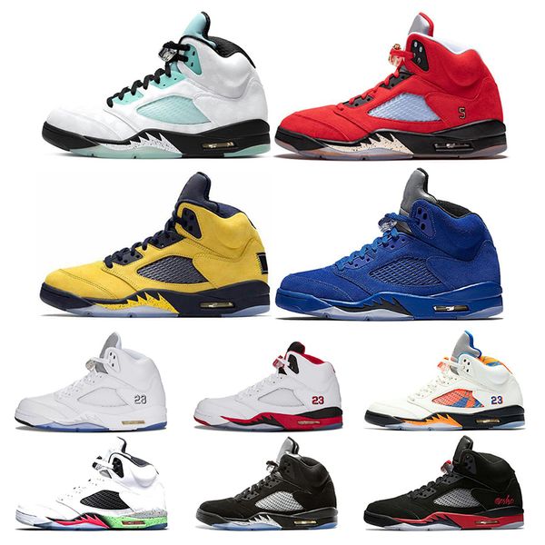 5 5s mens basketball shoes island green trophy room ice blue red suede fire red sports sneakers size 7-13
5 5s mens basketball shoes island green trophy room ice blue red suede fire red sports sneakers size 7-13