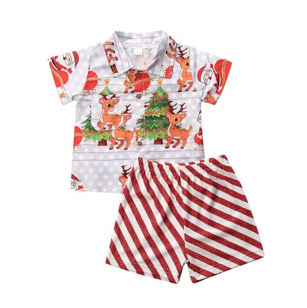2pcs christmas infant baby boy clothes santa claus & deer +shorts pants outfit, White
2pcs christmas infant baby boy clothes santa claus & deer +shorts pants outfit, White