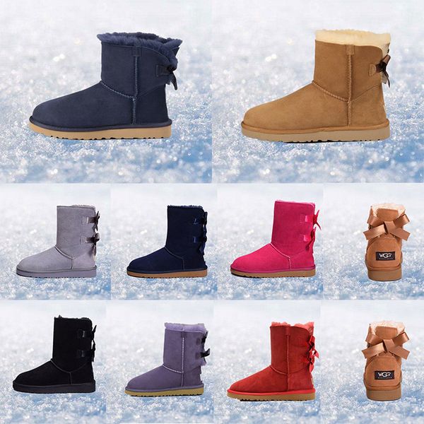 women boots australia classic snow boots wgg tall real leather bailey bowknot girl winter desinger keep warm size 36-41, Black
women boots australia classic snow boots wgg tall real leather bailey bowknot girl winter desinger keep warm size 36-41, Black