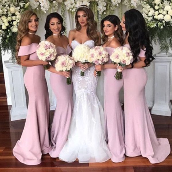 charming pink off shoulder bridesmaids dresses 2019 mermaid dress formal gowns short sleeve backless wedding guest dress maid of honor, Red;white
charming pink off shoulder bridesmaids dresses 2019 mermaid dress formal gowns short sleeve backless wedding guest dress maid of honor, Red;white