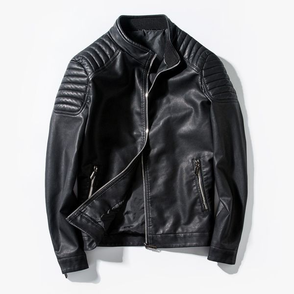 spring and autumn men's casual jacket men's pu leather slim fit motorcycle jacket leather men clothes 2018 black coat men
spring and autumn men's casual jacket men's pu leather slim fit motorcycle jacket leather men clothes 2018 black coat men