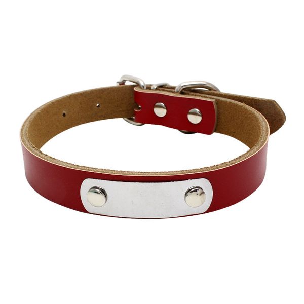new adjustable dog soft neck collar durable cow leather pet chock collar 5 color
new adjustable dog soft neck collar durable cow leather pet chock collar 5 color