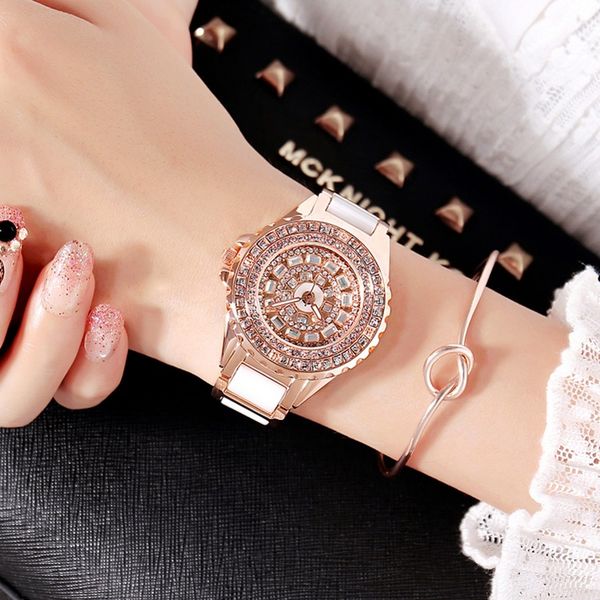 personality fashion trend full diamond ladies watch women's watch ceramic strap rose gold case women's relojes para mujer, Slivery;brown
personality fashion trend full diamond ladies watch women's watch ceramic strap rose gold case women's relojes para mujer, Slivery;brown
